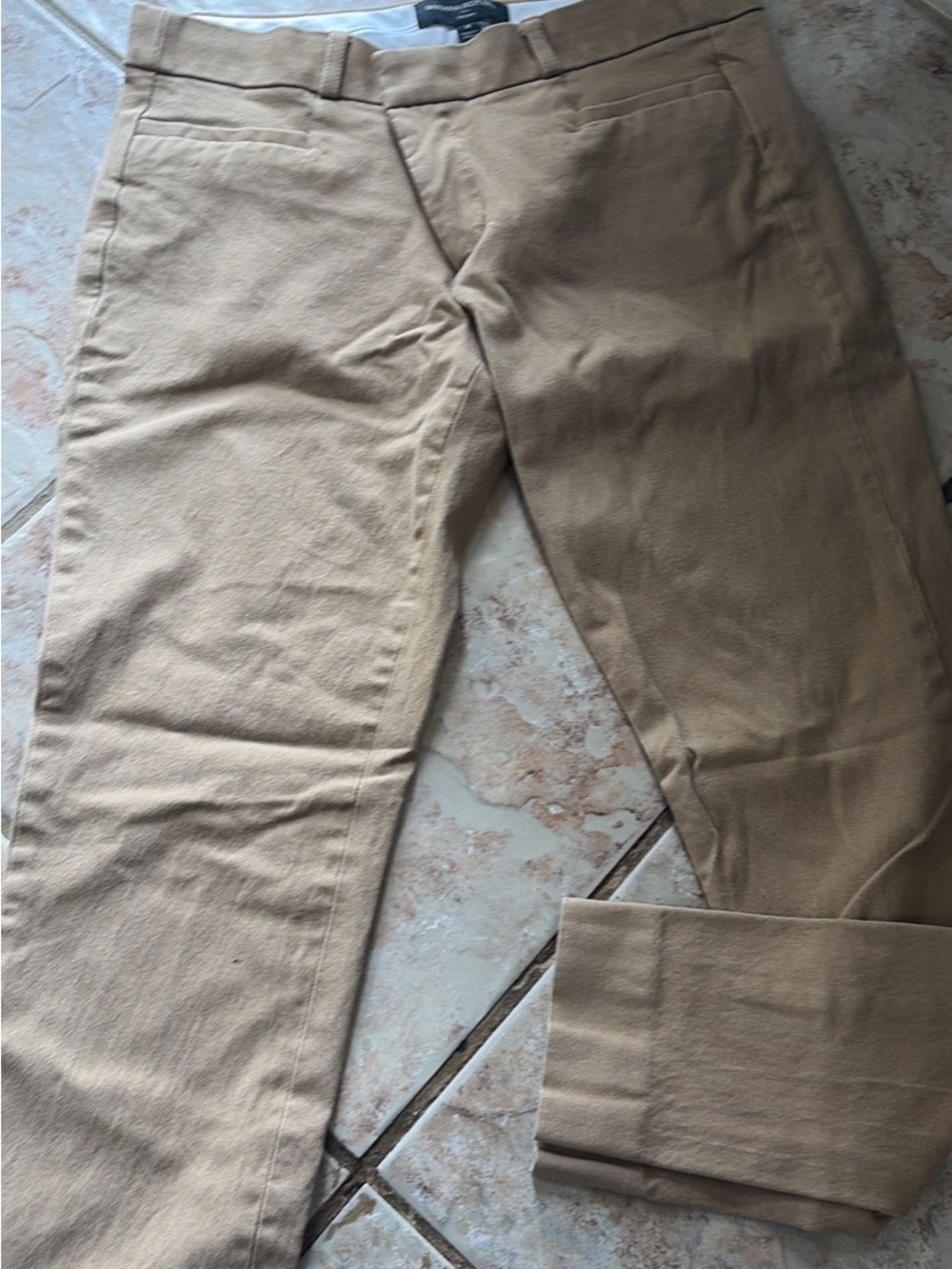 Banana Republic Slim Chinos in Light Tan
